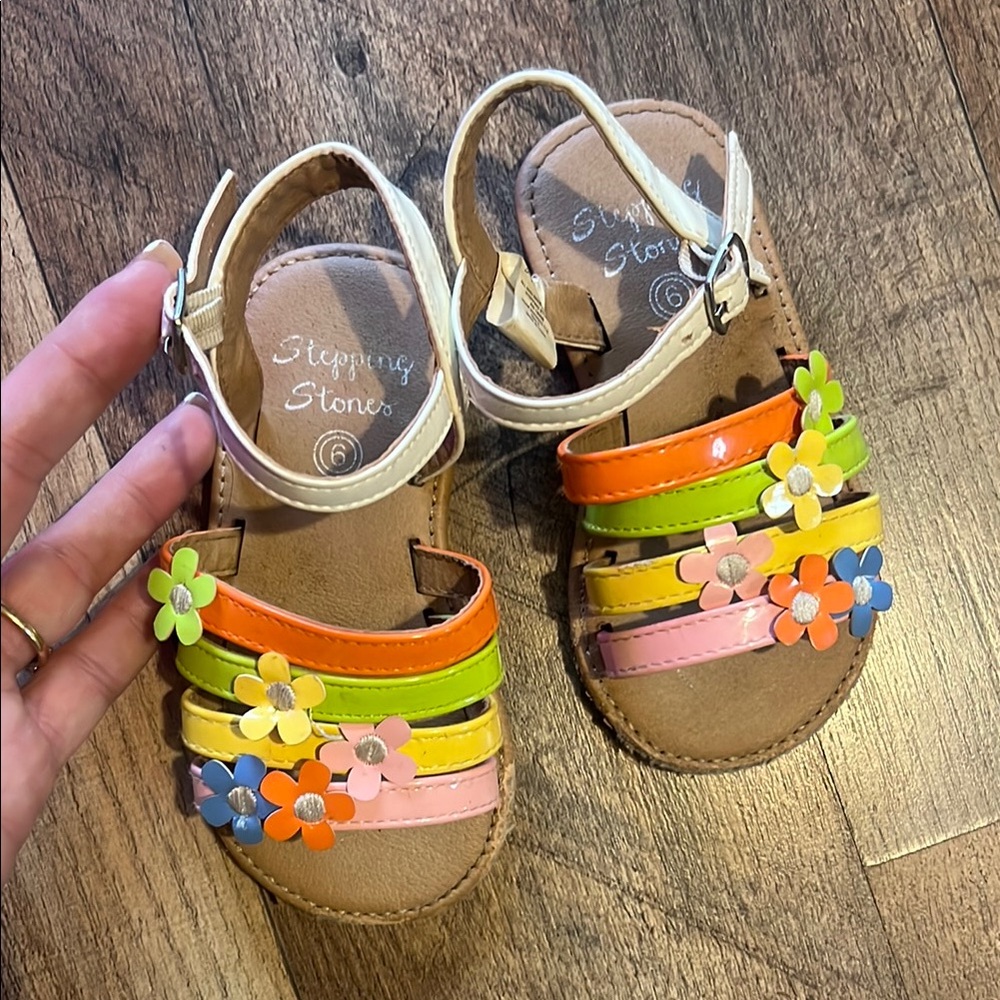 Stepping Stones Kids' Colorful Floral Sandals